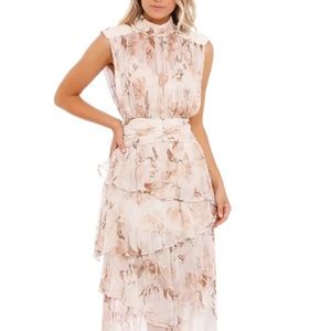 Shona Joy Faye sleeveless ruched midi dress